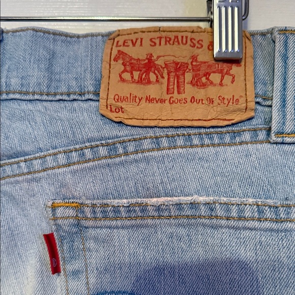 Levi's Light Blue Low Slouch Straight Leg Jeans #333 - Picture 6 of 14